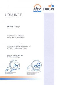 GW 329 - Fachaufsicht Spülbohrverfahren
